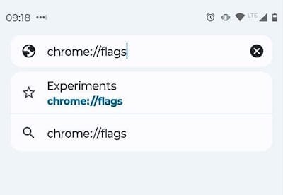 Google Chrome Reading shown in menu on an Android phone